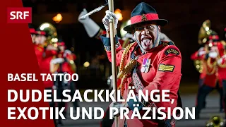 Schottische Tradition, exotischer Tanz und Schweizer Präzision | Basel Tattoo 2023 | SRF