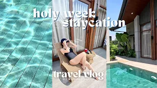 Travel Vlog: Staycation in Pampanga | traffic on Holy Week, best cheesebread, family time!