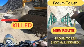 Almost got killed 😮!! Padum to Leh (New Route) not via Lingshed || LADAKH - ZANSKAR  2023 ||