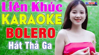 Liên Khúc Karaoke Bolero 2022 Tone Nam Nhạc Sống || Karaoke Đại Nghiệp