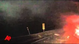 Raw Video: Tornado Hits Western Iowa Town