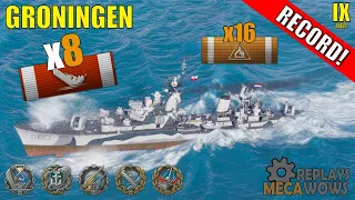 Groningen 8 Kills & 220k Damage | World of Warships Gameplay