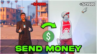 How To Give Money To Other Players In GTA 5 Online - Send Money To Friends! (Transfer Money Trick)