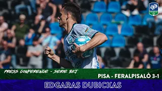 𝑺𝑬𝑹𝑰𝑬 𝑩𝑲𝑻 | PISA-FERALPISALÒ 3-1: le parole di Edgaras Dubickas