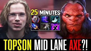 Topson CRAZY Farm Speed Mid Lane AXE - NEW META DOTA 2