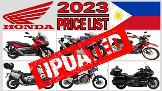 Honda Motorcycle Price List In The Philippines 2023 UPDATED