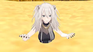 Shishiro Botan in quicksand (MMD Quicksand Animation)