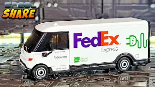 Matchbox Working Rigs GM Brightdrop Zevo 600 Fedex Express Van with Opening Parts