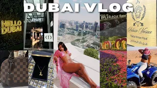 DUBAI VLOG: Versace Hotel, ATV's @ Sand Dunes, Souks Market, Nikki Beach, Dubai Mall, etc. |Lilian K