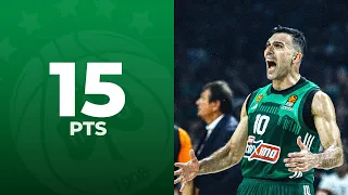 Kostas Sloukas (15 points, 2 assists, 2 steals) ☘️ Panathinaikos-Maccabi Tel Aviv 81-72 (Game 5)