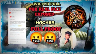 PKR HACKER🤬🤬FULL PROOF 💢REAL FACE EXPOSED 🤬#pkr#freefire#hacker#tamilfreefire