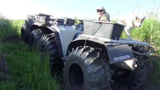 Прогулка на большом квадроцикле Самурай, по дикой Сибири.