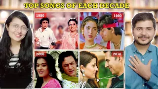 Couple Reaction on Top 20 Most Viewed Hindi Songs Of Each Decade (1980 - 2019)