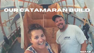 Watch 1.5 years in Minutes! Our Catamaran Build so far!