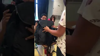 High school student buys classmate shoes