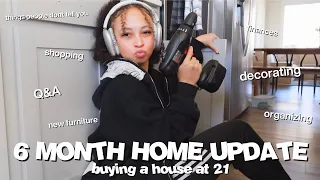 6 MONTH HOUSE UPDATE! | homeowner Q&A, organizing, upgrades, finances + more! | buying a home at 21