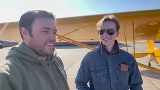 Cross country in a Piper Cub