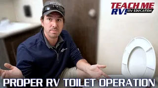 Proper RV Toilet Operation | Teach Me RV!