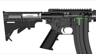 AR-15 KynSHOT Hydraulic Buffer Animation