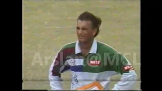 Stones thrown at Indian Players. Match Stopped. Abrupt End to Pakistan Innings. Karachi 1997