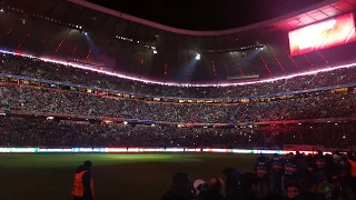 Allianz Arena Aufstellung FC Bayern München gegen Paris St Germain Dezember  2017 4K UHD