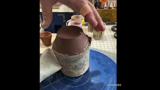 Applying a Newsprint Underglaze Transfer