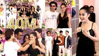 Jannat Zubair 40 Million Celebration Suprise Party By Siddharth Nigam, Ayaan Zubair, Abhishek Nigam