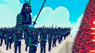 100x SAMURAI ZOMBIE + 1x GIANT vs EVERY GOD - Totally Accurate Battle Simulator TABS
