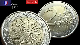 2 EURO FRANCIA 🇫🇷2001 Valiosa = 5000€ #monedas #pièces #france #fyp #banco #europe #2euro @TikTok