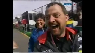 2002 F1 Australian GP - Mark Webber finish 5th, podium ceremonies & interview (ENG)