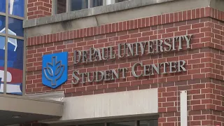 Students and supporters hold press conference after DePaul University encampment dismantled