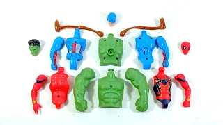 avengers superhero toys.. spiderman vs captain america vs siren head vs hulk smash.. merakit mainan