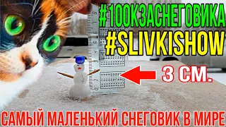 100К за СНЕГОВИКА 2020! SlivkiShow самый маленький снеговик 3см. конкурс от сливки шоу