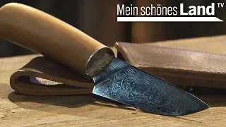 Damaszener-Messer schmieden - Besuch beim Messerschmied