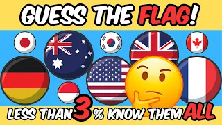 🚩🤔Guess the 48 Countries by the FLAG Quiz! 🌍 Easy | Medium | Hard | Impossible Levels! 🤯🤯