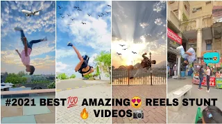 best ll Awesome stunt video's ll #flip #stunt #public #parkour ll 2021 reels videos