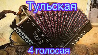 Тульская 4 голосая гармонь песни  на гармони