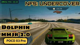 Dolphin MMJR 2.0, Nfs: Undercover, Gameplay on Poco x3 pro, snapdragon 860, 1x-3x resolution.