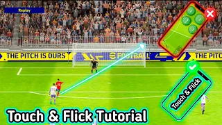 Touch And Flick Tutorial efootball 2023 mobile