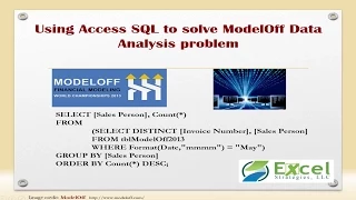 Data Analysis with AccessSQL - ModelOff Solution