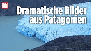 Naturspektakel: Gigantischer Gletscher zerbricht