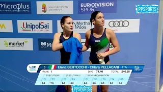 Chiara PELLACANI & Elena BERTOCCHI l Synchronized 3m Springboard  Diving Highlights