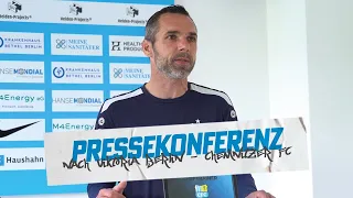 Chemnitzer FC | Pressekonferenz nach dem Auswärtsspiel bei Viktoria Berlin