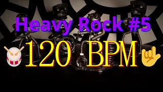 120 BPM - Heavy Rock #5 - 4/4 Drum Beat - Drum Track - Heavy Drum beat 🥁🎸🎹🤘