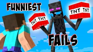 FUNNIEST MINECRAFT FAILS LOL | 2021