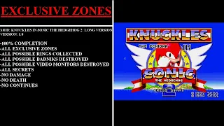 Knuckles the Echidna in Sonic the Hedgehog 2: Long Version [v1.8] (MOD) - (All Exclusive Zones)