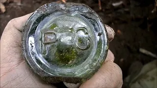 Digging in a Pepsi Cola bottle dump in Shinnston W VA