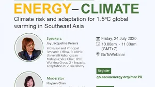 Climate Risk and Adaptation for 1.5C Global Warming in Southeast Asia