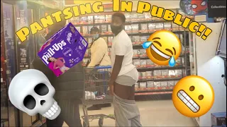 PANTSING MY FRIEND WITH DIAPER ON IN PUBLIC!! *Hilarious*