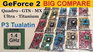 GeForce 2 Ultra Titanium Quadro GTS MX on Pentium 3 Tualatin 1.4 GHz - RETRO Hardware